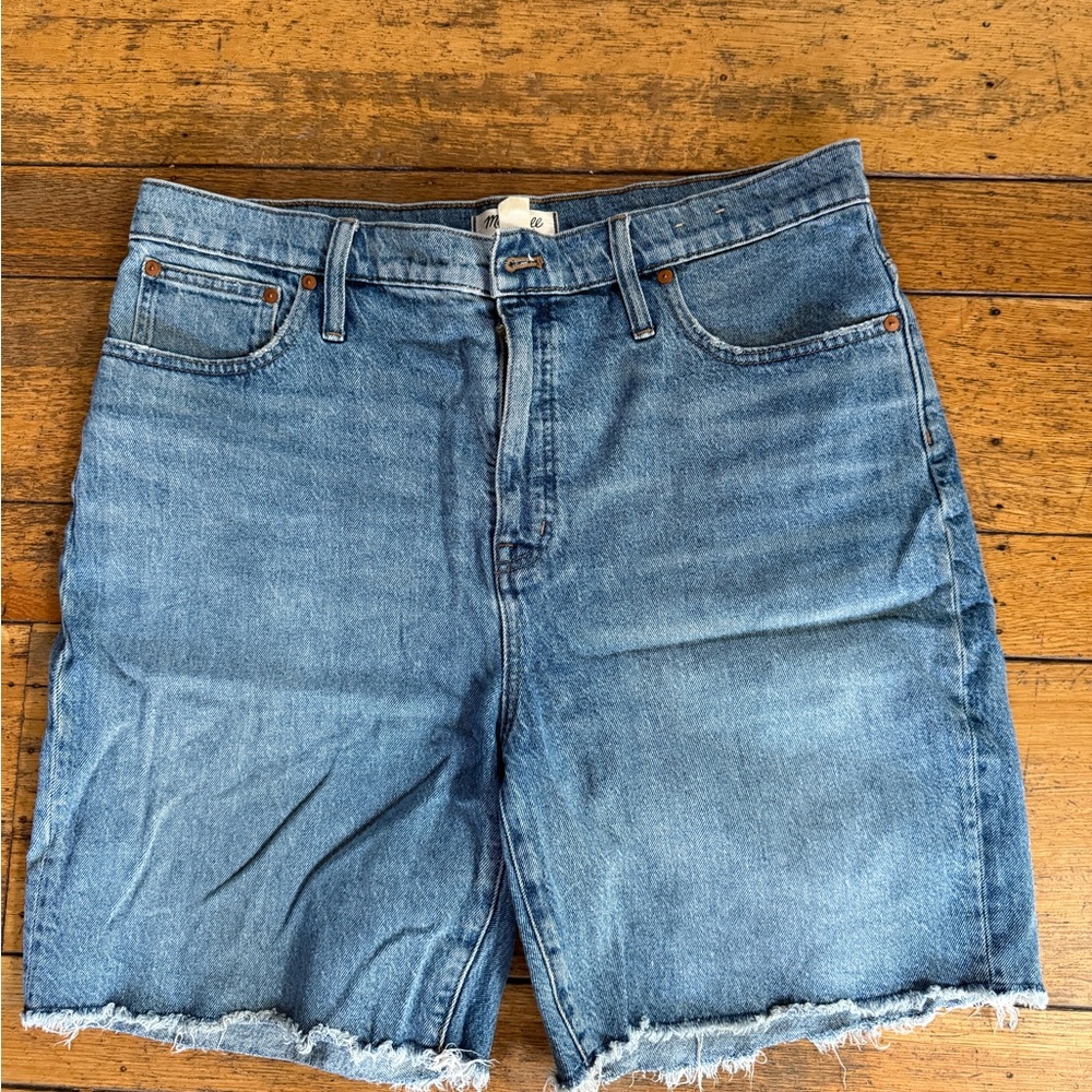 Madewell Baggy Blue Denim Shorts